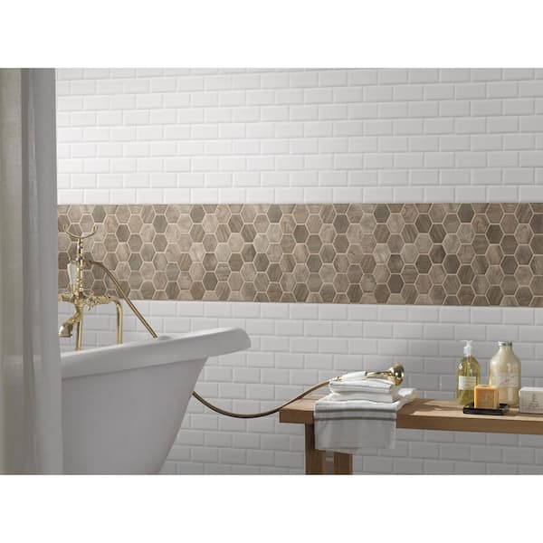 Urban Tapestry 12 in. x 12 in. Matte Recycled Materials Mosaic Tile (1 sq. ft. / each)