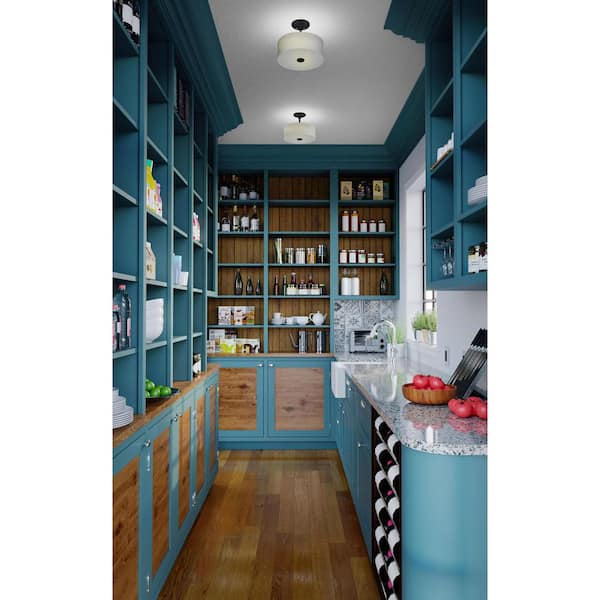 Inspire Collection Graphite Integrated LED Semi-Flush Mount