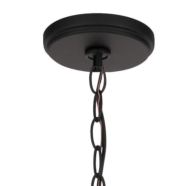 Highgate 6-Light Matte Black Chandelier without Glass Shade