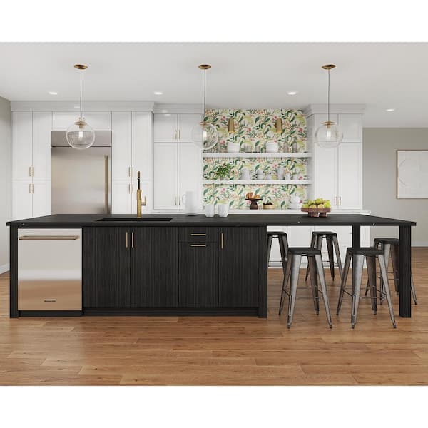 Designer Series Edgeley Assembled 24x42x12.25 in. Diagonal Wall Kitchen Cabinet in Thunder