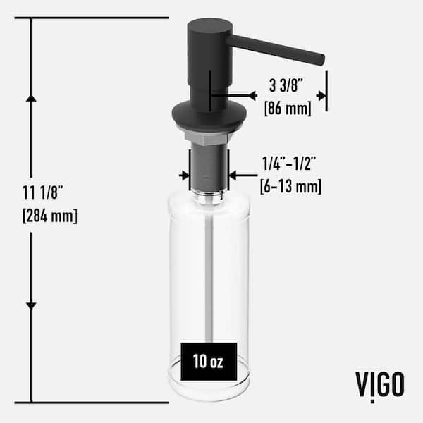 Bolton Kitchen Soap Dispenser in Matte Black