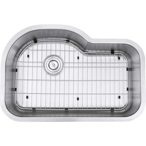 Undermount Stainless Steel 32 in. 16-Gauge Single Bowl Kitchen Sink