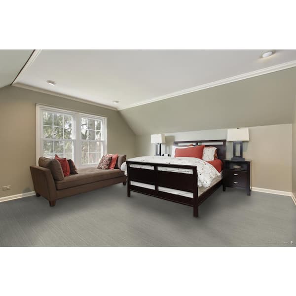 Dovetail  - Cabin - Gray 45 oz. SD Polyester Pattern Installed Carpet