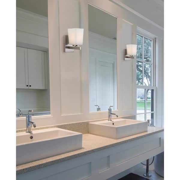 Hartley 1-Light Brushed Nickel Sconce