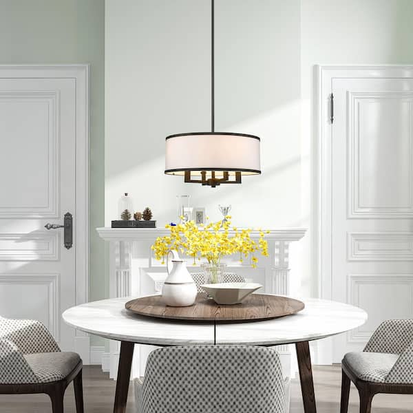 Park Ridge 4 Light Bronze Pendant Chandelier