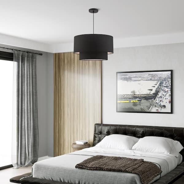 Hillcott 3 Light Black Pendant