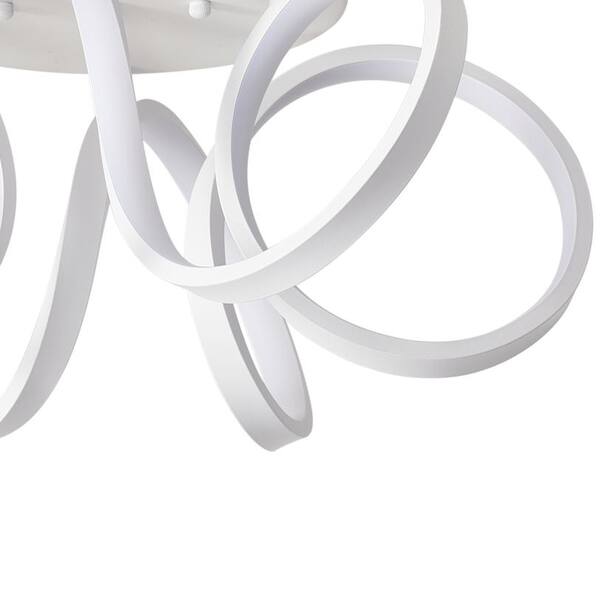 Modern 19.7 in. 1-Light Creative Design 40-Watt LED Flush Mount Ceiling Lighting