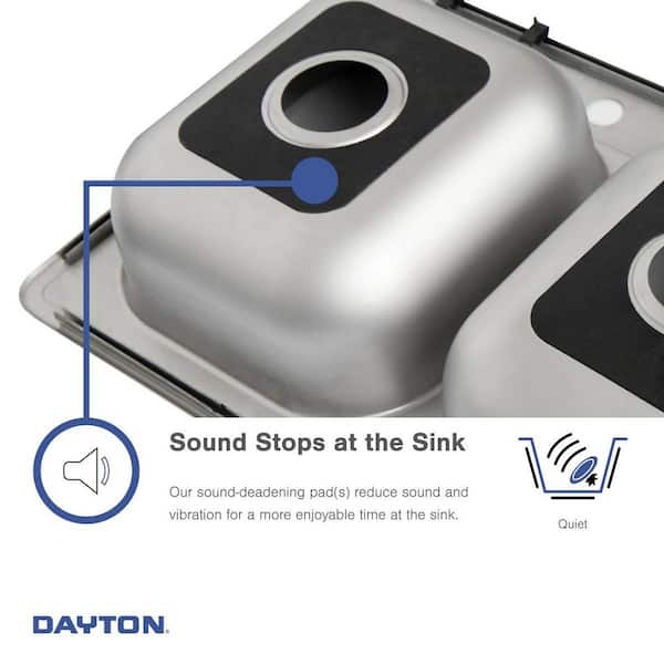 Dayton Stainless Steel 15 in. 1-Hole Drop-in Bar Sink