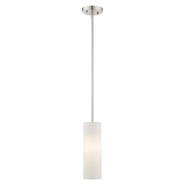 Mercury 1 Light Brushed Nickel Mini Pendant