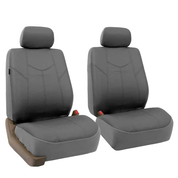 PU Leather 47 in. x 23 in. x 1 in. Rome Full Set Seat Covers
