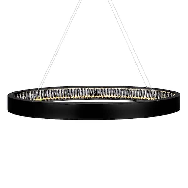 Rosalina LED Chandelier With Matte Black Finish