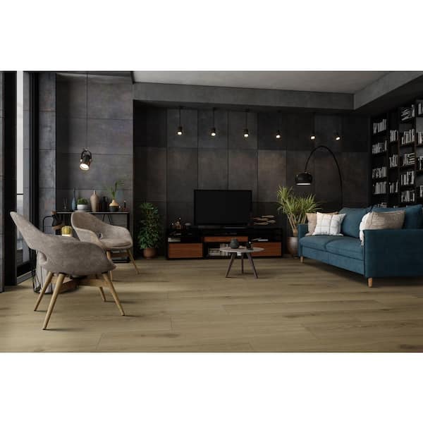 Modena Natural Beige 9 in. x 47 in. Matte Porcelain Floor and Wall Tile (11.75 sq. ft./Case)