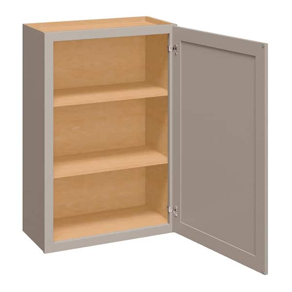 Westfield Dusk Gray Shaker Stock Assembled Wall Kitchen Cabinet (24 in. W x 12 in. D x 36 in. H)