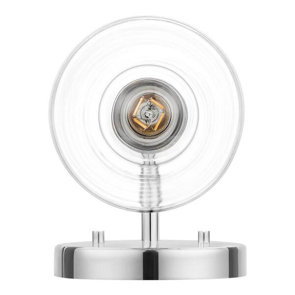 Eastburn 1-Light Polished Chrome Wall Sconce with Clear Glass Shade