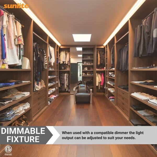 2 ft. x 4 ft. 6000 Lumens Lay in ENERGY STAR Dimmable Integrated LED Flat Panel Light, 3000K Warm White (2-Pack)