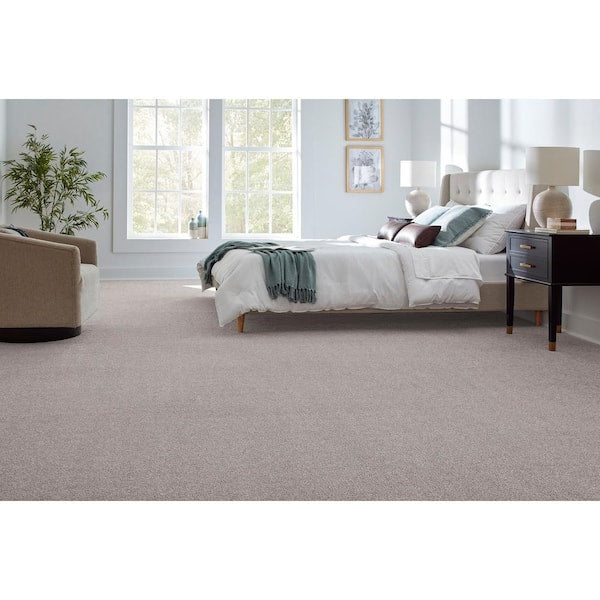 Still in Love II Couple Grey 54 oz. Blend Texture Installed Carpet