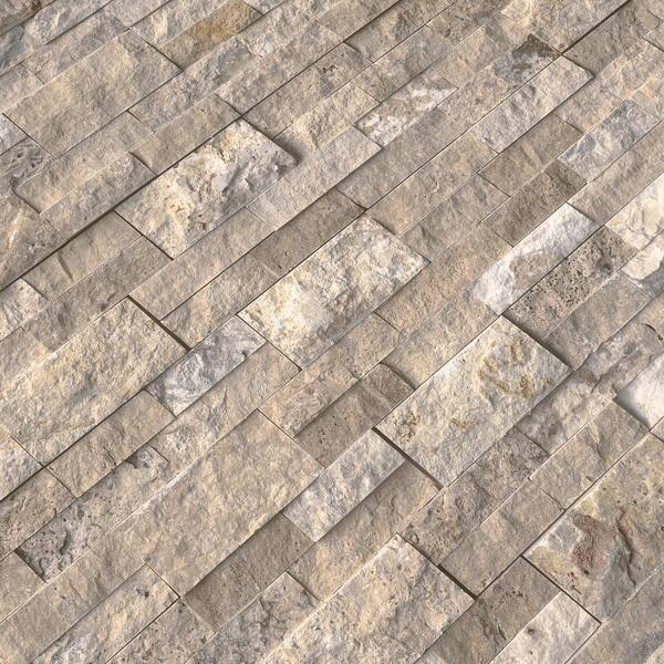 Philadelphia Ledger Panel 6 in. x 24 in. Natural Travertine Wall Tile (6 sq. ft. /case)