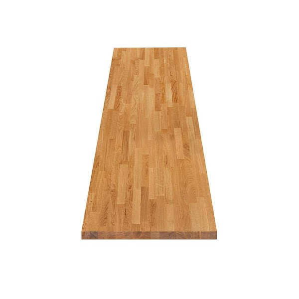 5 ft. L x 30 in. D Finished Engineered Oak Butcher Block Desktop Countertop