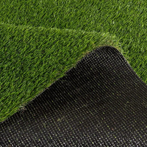 7.5 ft. x 9 ft. Field/Clover Green Artificial Grass Rug