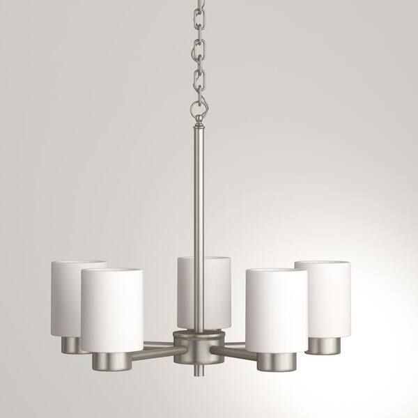 Sylvestre 5-Light Brushed Nickel Chandelier