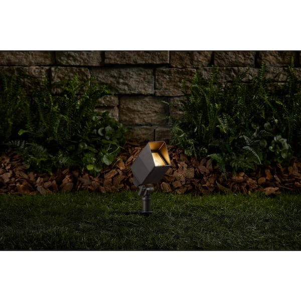 Havenridge Low Voltage 400 Lumens Bronze Hardwired Integrated LED Weather Resistant Outdoor Spotlight