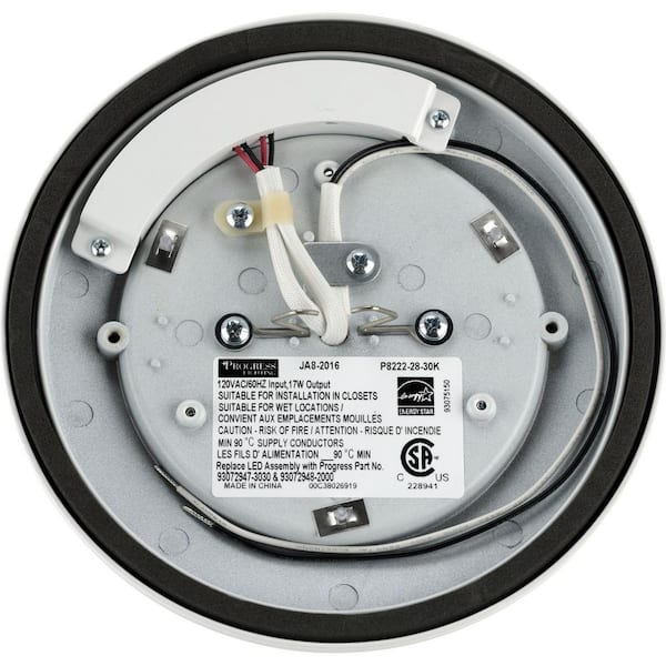 7-1/2 in. LED Slim Flush Mount 17-Watt White Integrated LED Surface Mount