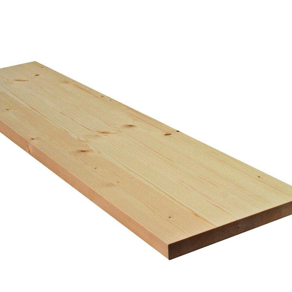 1 in. x 1-1/2 ft. x 8 ft. Allwood Pine Project Panel Butcher Block Island Table Counter Top