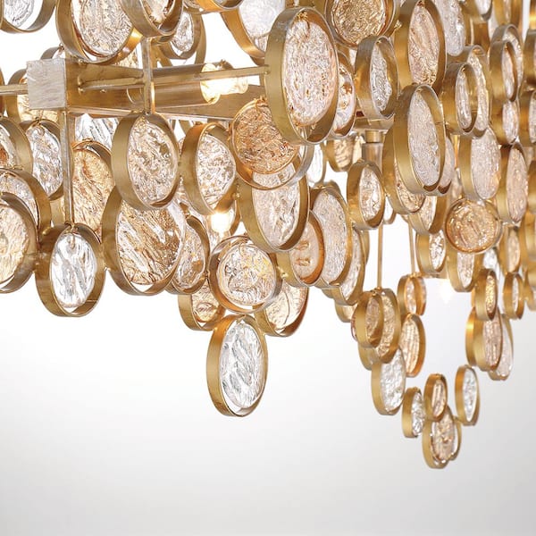 Trento 15-Light Gold Chandelier