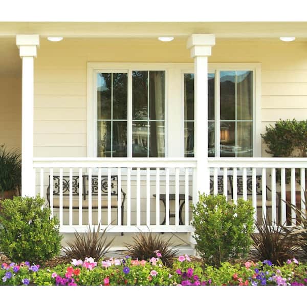 15-Watt White Indoor/Outdoor Integrated LED Flush Mount