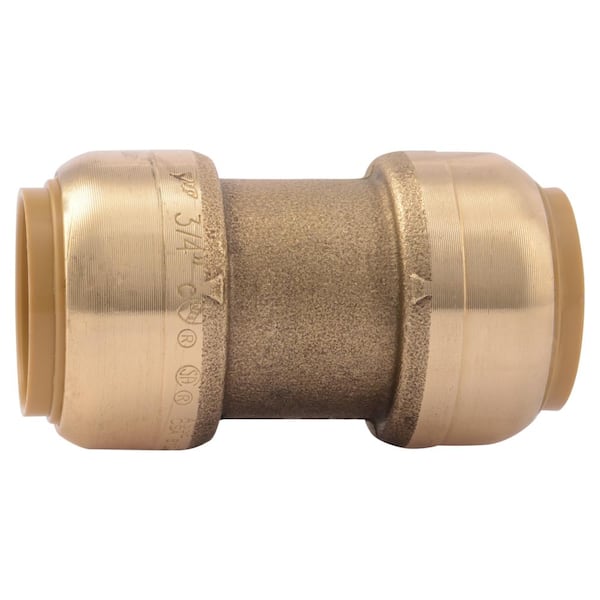 3/4 in. Push-to-Connect Brass Coupling Fitting Pro Pack (4-Pack)