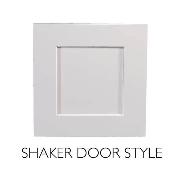 Brookings Plywood Ready to Assemble Shaker 15x34.5x24 in. 3-Drawer Base Kitchen Cabinet in White