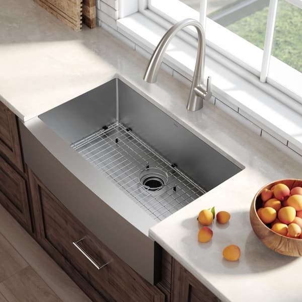 Standart PRO Stainless Steel 36 in. Single Bowl Farmhouse/Apron-Front Kitchen Sink