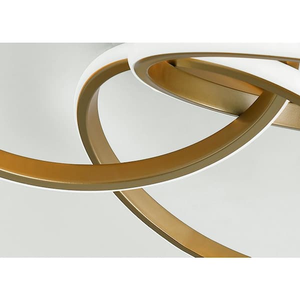 20.47 in. 1-Light Modern Linear Integrated LED Flush Mount Ceiling Lighting Fixtures