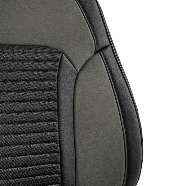 Tour19 Faux Leather 47 in. x 23 in. x 1 in. 3D Mesh Car Seat Cushion - Front Set