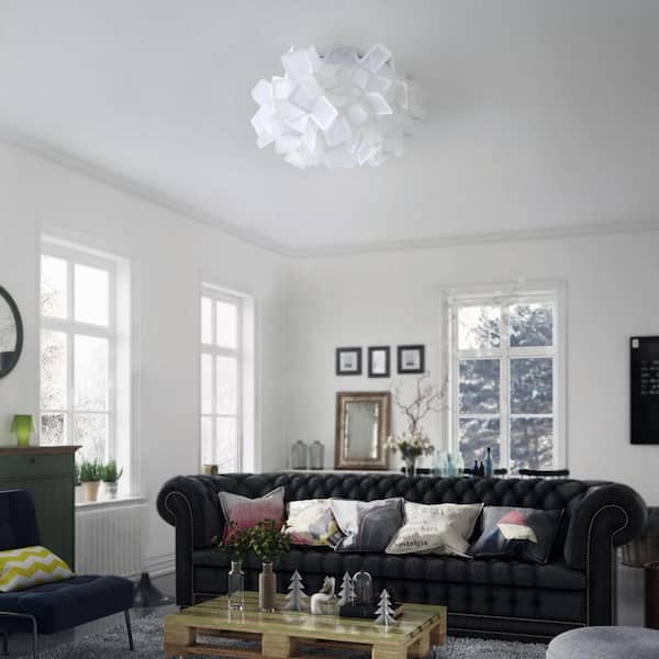 3-Light Modern LED Flush Mount Light Creative Design Ceiling Lighting