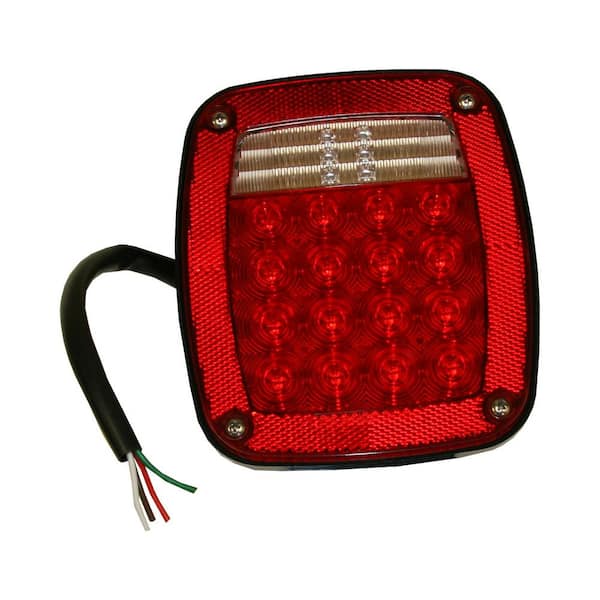 5.75 in. Box Style 3-Stud Stop/Turn/Tail Light with Reflex