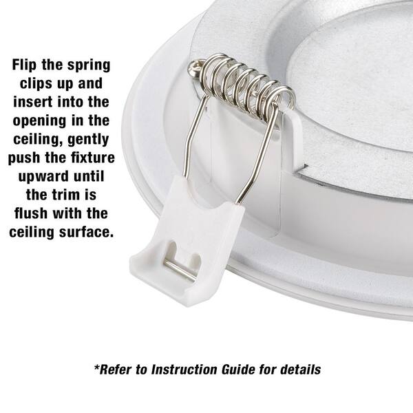 6 in. Adjustable CCT Integrated LED Canless Recessed Light Trim 900 Lumens Kitchen Bathroom Remodel Wet Rated (12-Pack)