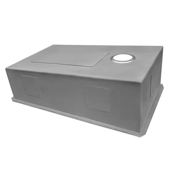 Slope Bottom Offset Drain 16-Gauge Stainless Steel 30 in. Single Bowl Undermount Kitchen Sink