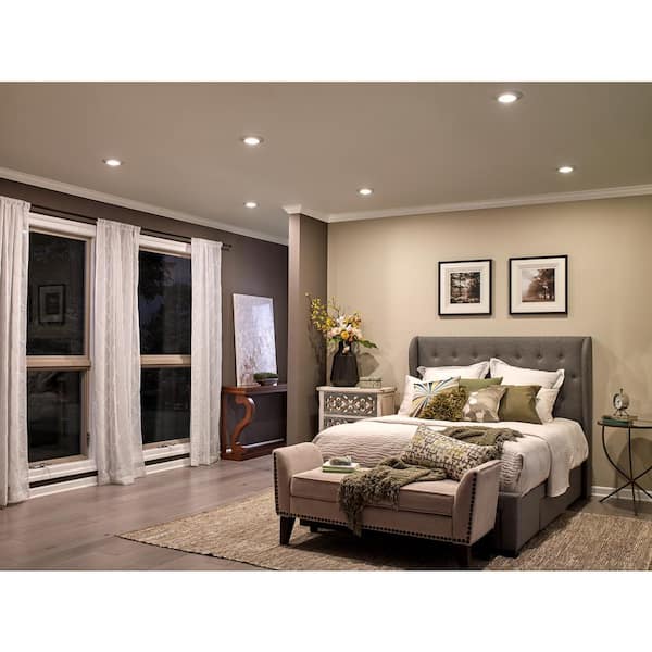 Horizon 6.5 in. 3000K White Integrated LED Traditional Flush Mount Ceiling Light