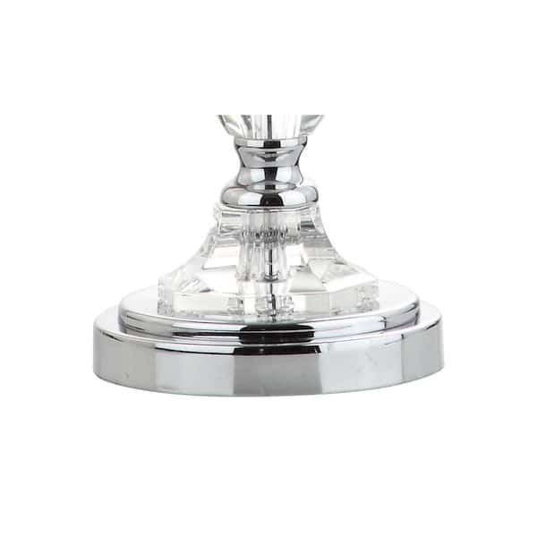 Graham 27 in. H Clear/Chrome Crystal Table Lamp