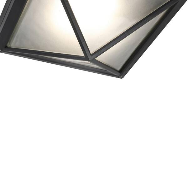 Erickson 8.5 in. W with 1-Light Black Integrated LED Flush Mount
