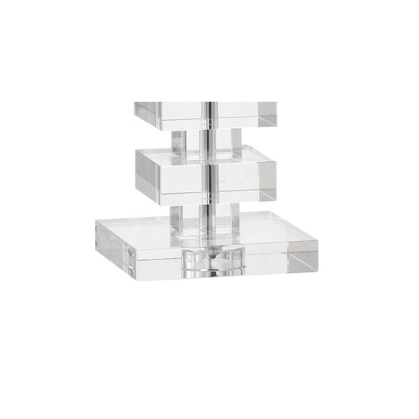 June 28 in. Clear Crystal Table Lamp