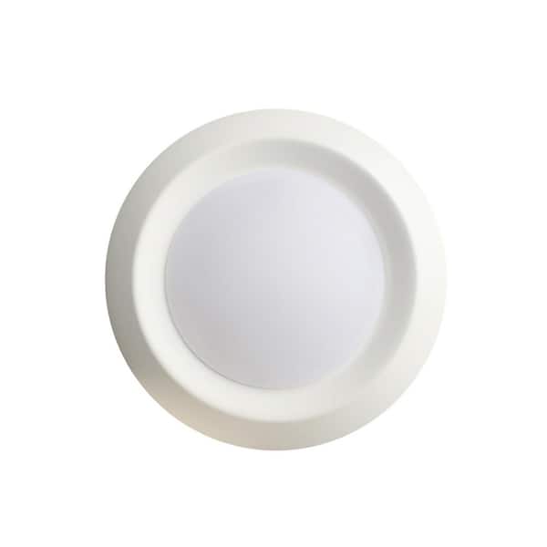 7.5 in. White Integrated LED Miniature Disk Flush Mount Ceiling Light Fixture (6-Pack)