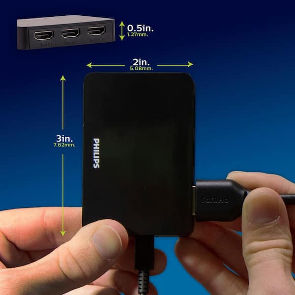 3-Device 4K HDMI 2.0 Switch, 3 to 1 HDMI Connection
