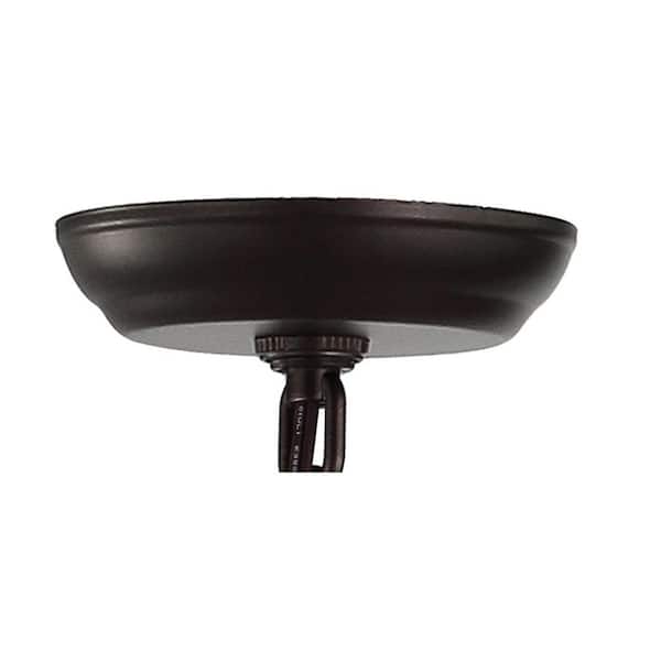 Pagoda 12 in. 4-Bulb Oil Rubbed Bronze Lantern Metal LED Pendant