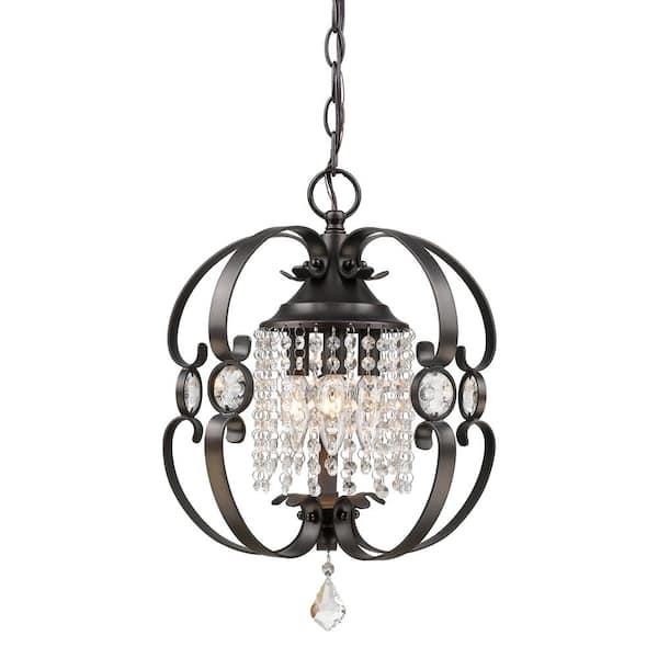 Ella EB 3-Light Brushed Etruscan Bronze Semi-Flush Mount Light