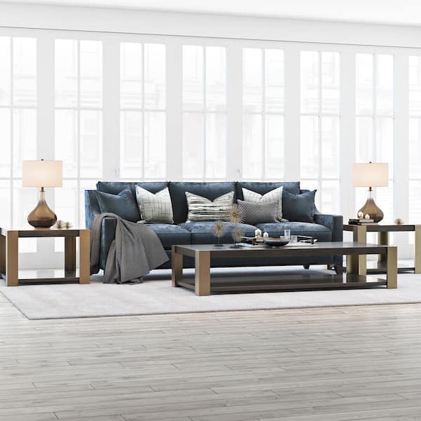 Ceres 24 in. Brass Ombre Glass Table Lamp