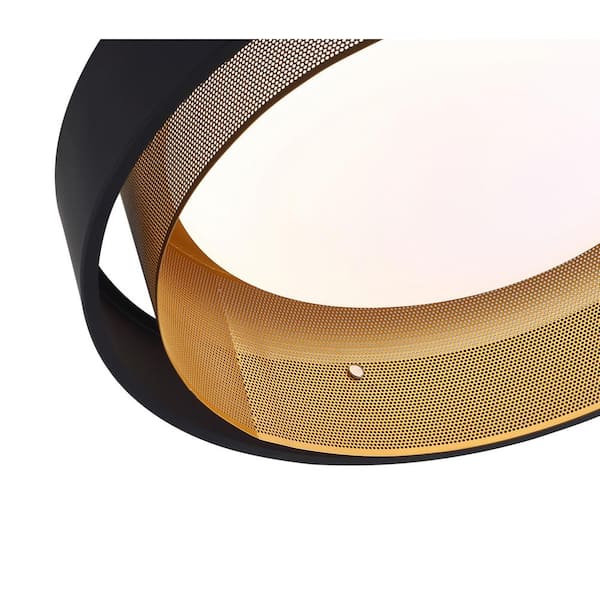 20.5 in. 1-Light Modern LED Flush Mount Ceiling Light Fixture