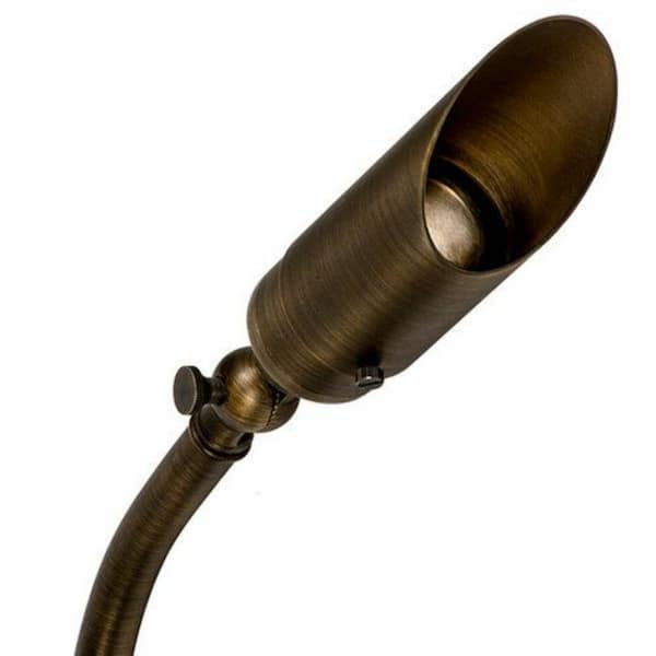 12v Bronze Hardwired Outdoor Weather Resistant Spotlight with LED Cool White Bulb