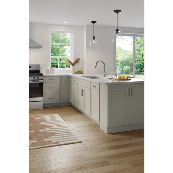 Westfield Dusk Gray Shaker Stock Assembled Wall Kitchen Cabinet (24 in. W x 12 in. D x 36 in. H)